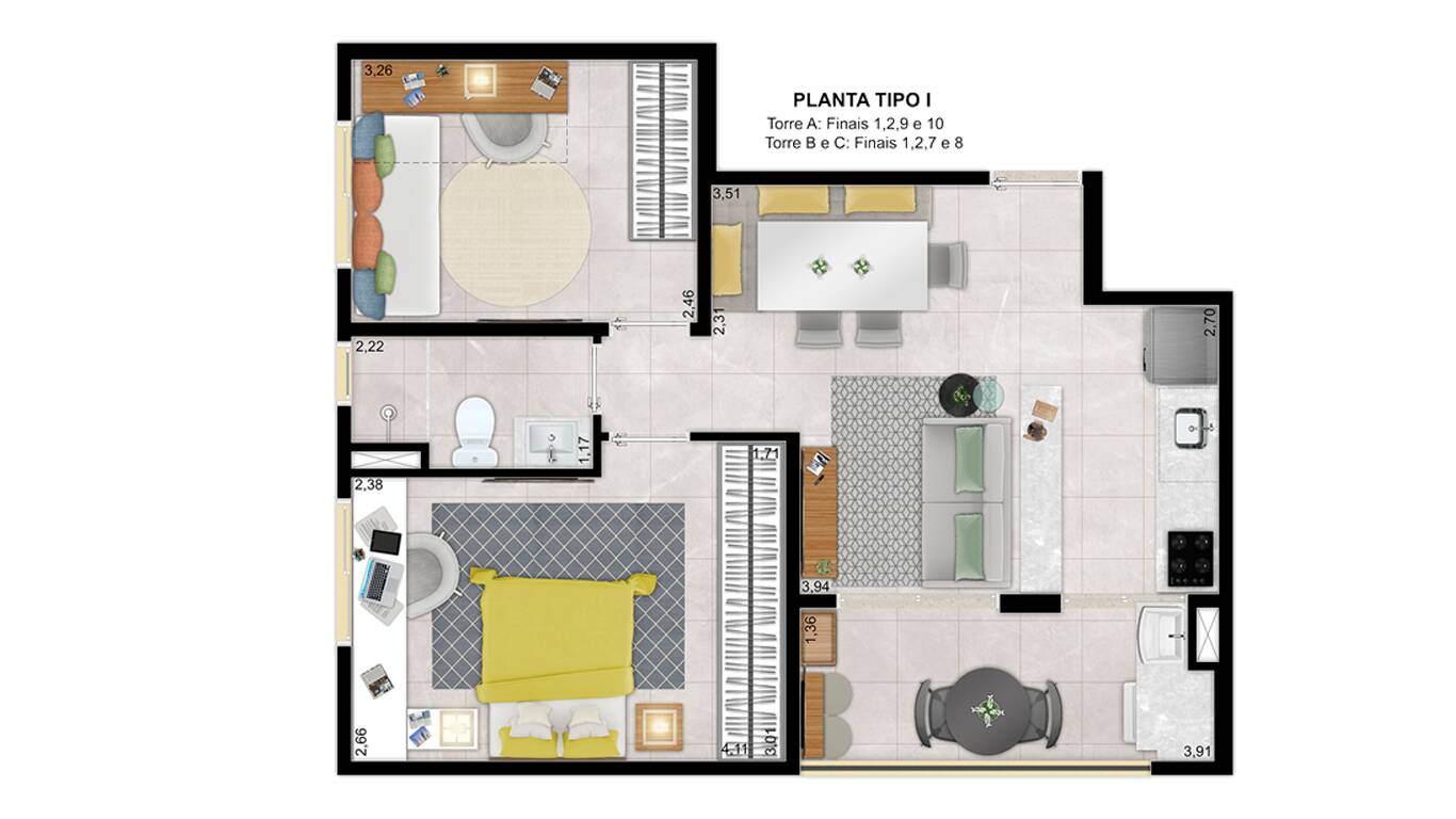 Venda, 2 dormitórios em Apise Park - 23