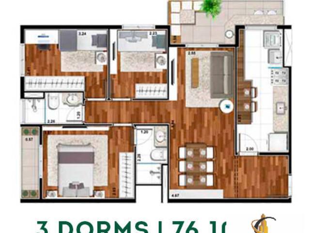 Apartamento para Venda em Jardim Tupanci - 41