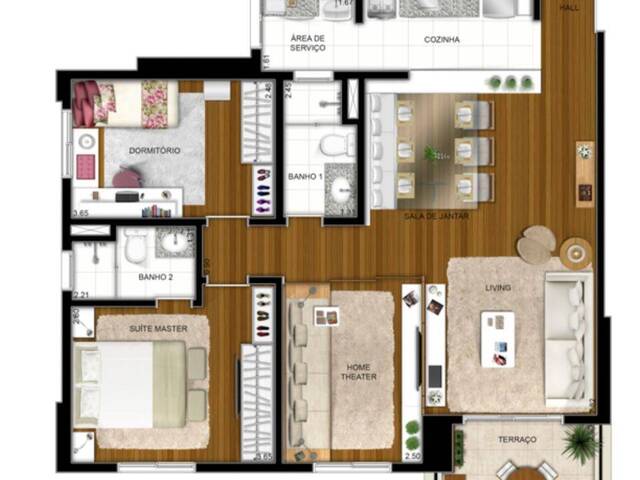 Apartamento para Locação em Jardim Tupanci - 25