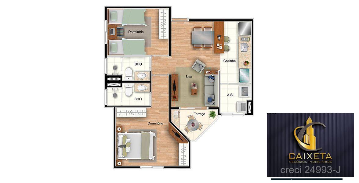 Apartamento, 2 quartos, 56 m² - Foto 32